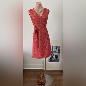 DVF sleeveless wrap dress (size 4)